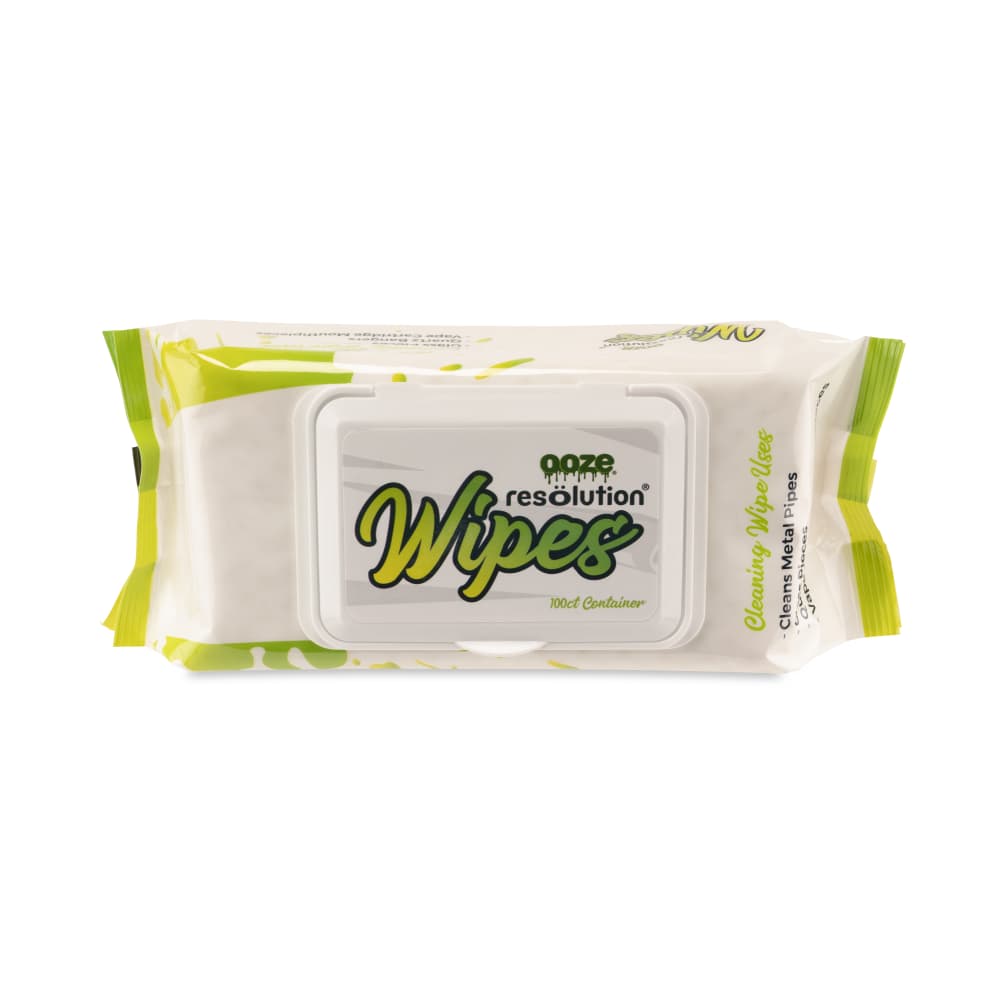 Ooze Resolution Glass Cleaning Res Wipes - 100ct - Discreet Smoker