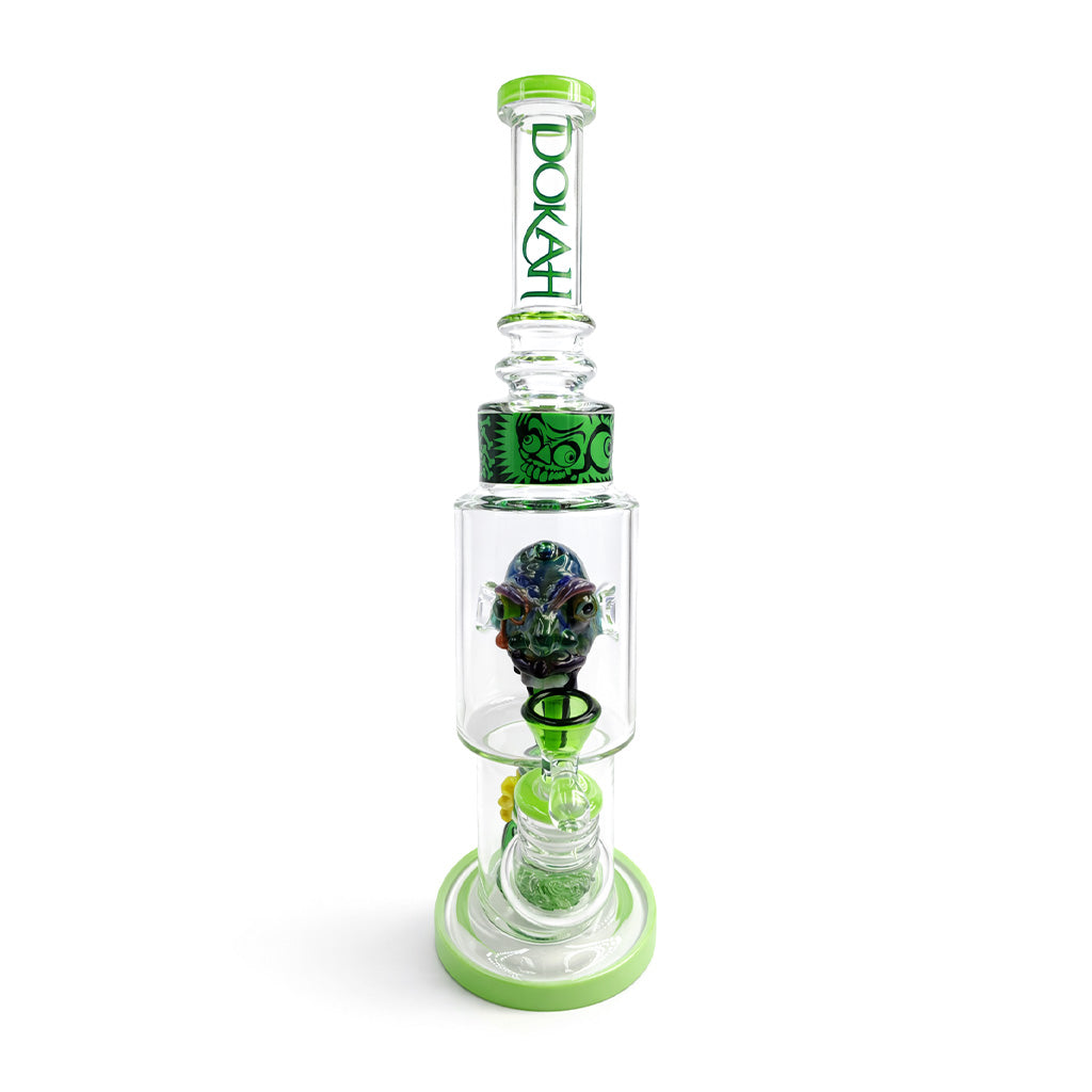 LOOKAH 15 INCH SCULPTED HEAD GLASS DAB RIG