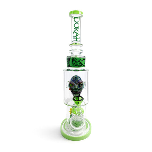 LOOKAH 15 INCH SCULPTED HEAD GLASS DAB RIG - Discreet Smoker