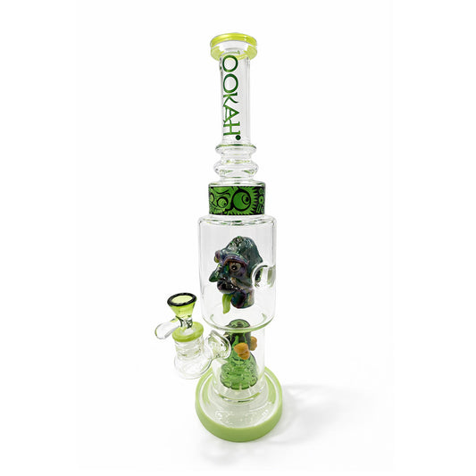 LOOKAH 15 INCH SCULPTED HEAD GLASS DAB RIG - Discreet Smoker