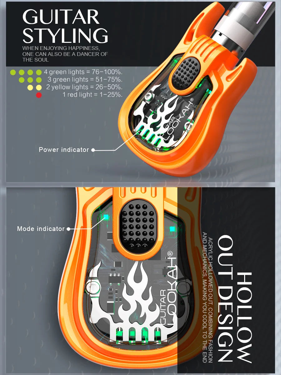 Lookah Guitar 510 Battery - Discreet Smoker