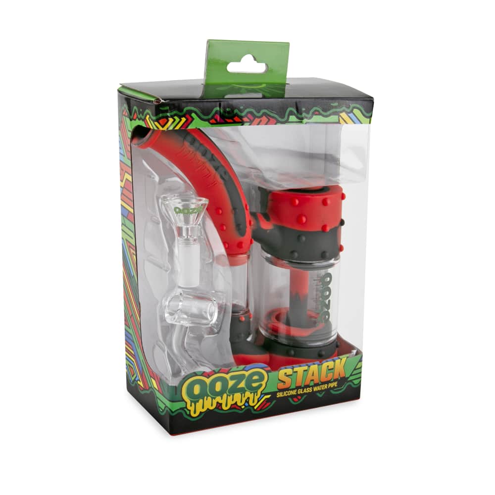 Ooze Stack Pipe Silicone Bubbler - Discreet Smoker