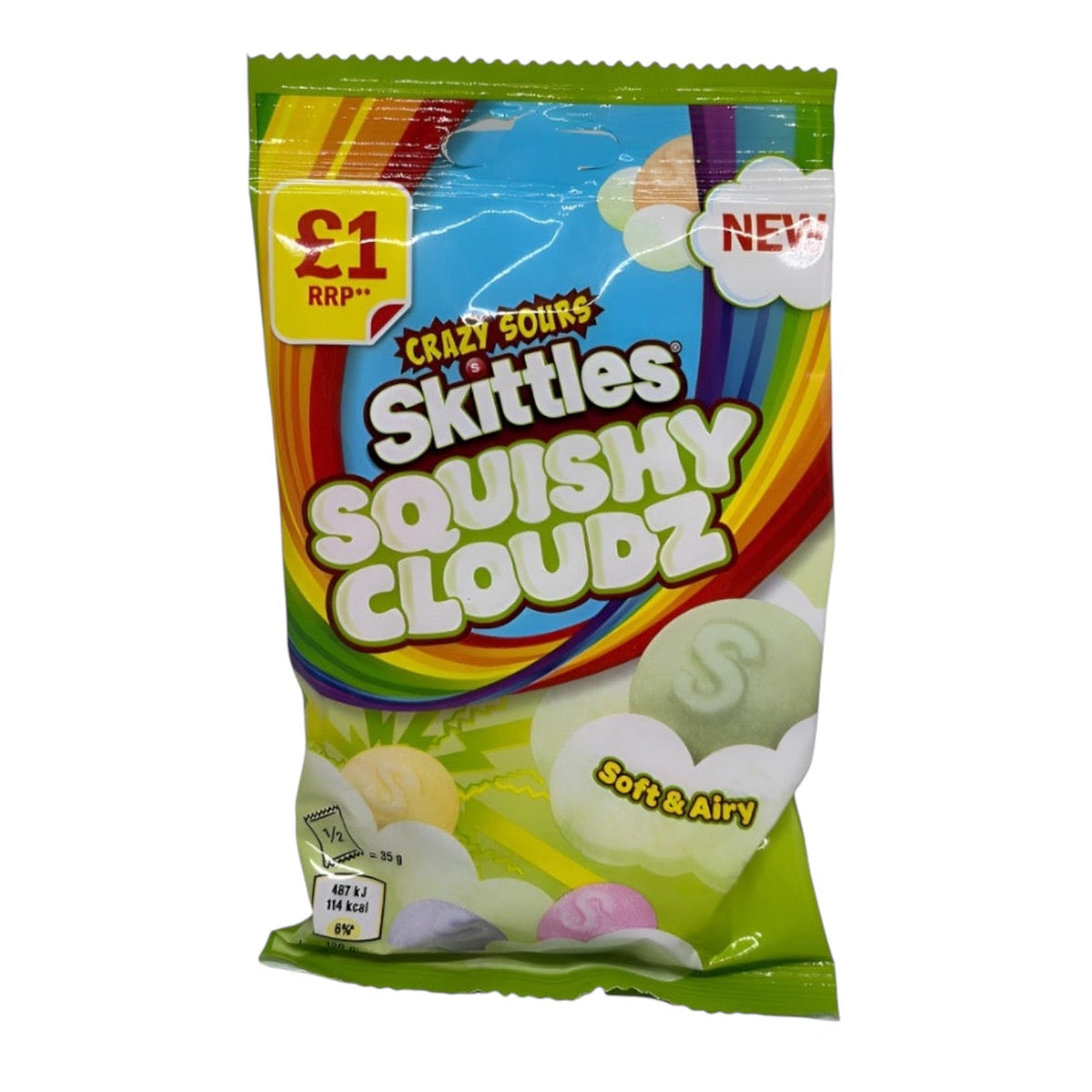 Skittles Cloudz Sour 94g (UK) - Discreet Smoker