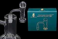 Space King Fully Fused Long Barrel Terp Slurper (Dark Green) - Discreet Smoker