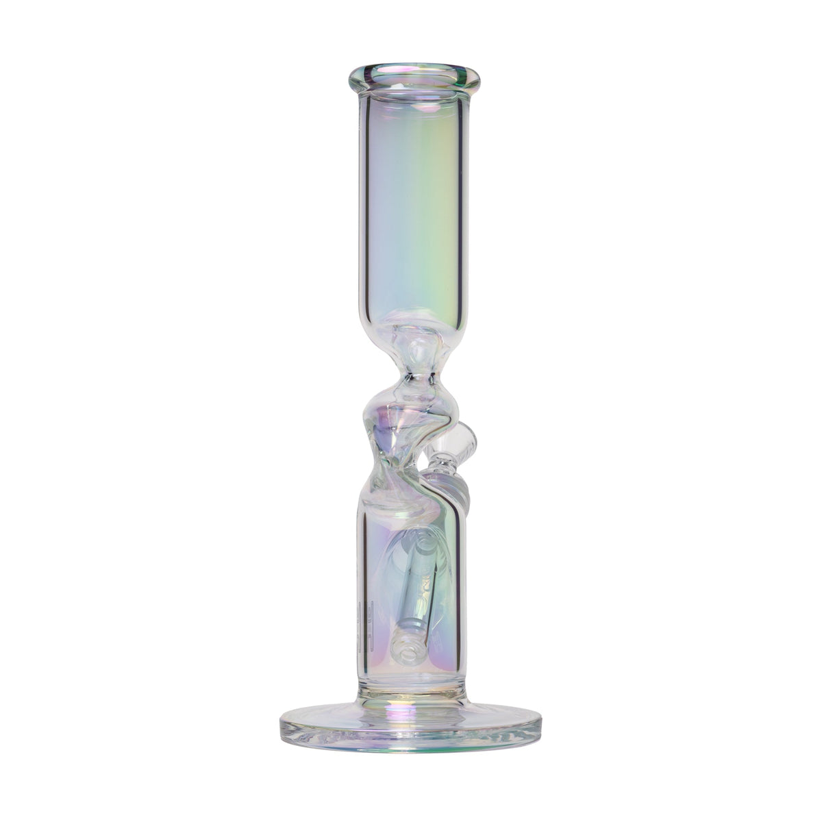 Human Grade Iridescent Zing Water Pipe - Discreet Smoker