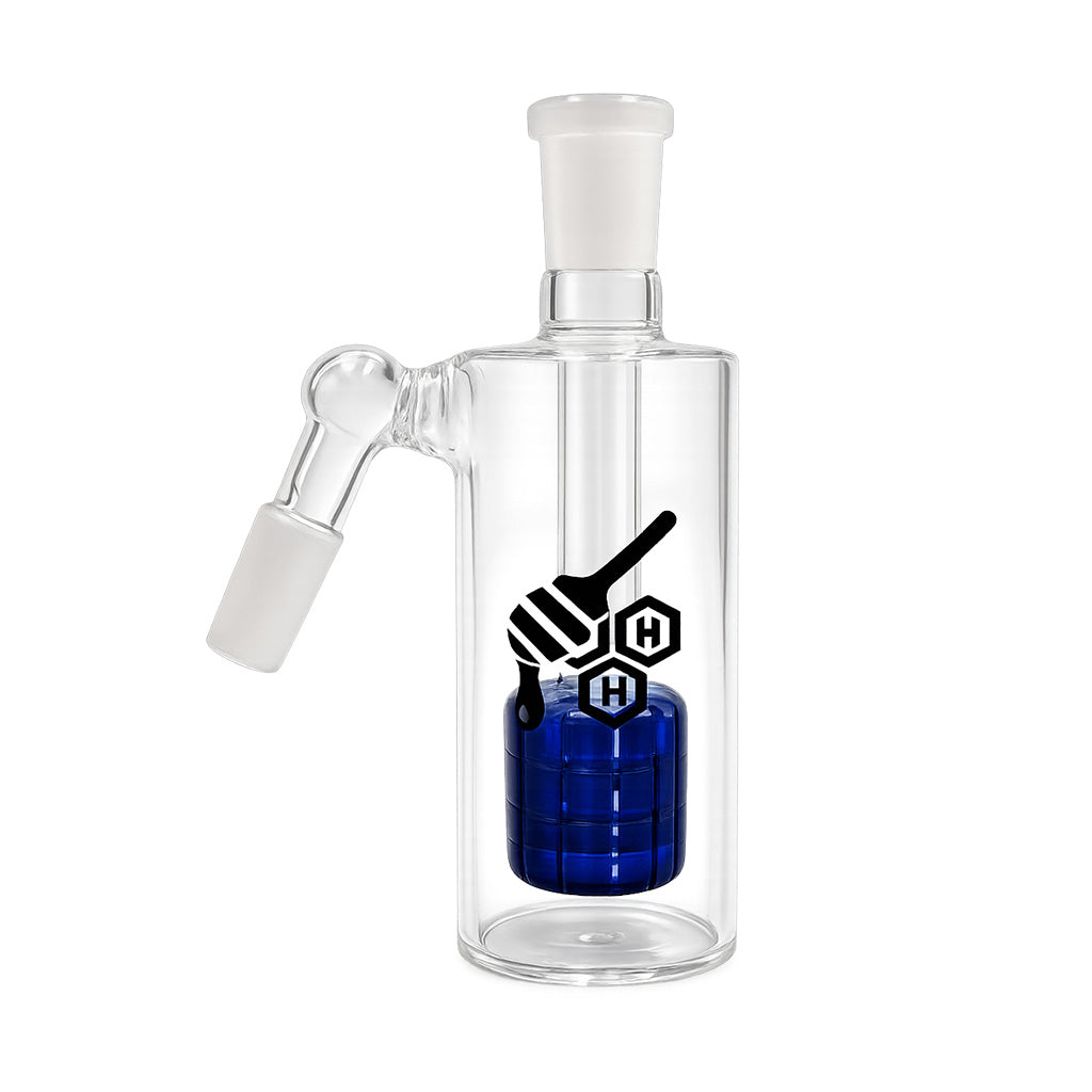 HONEYBEE HERB MATRIX PERC GLASS CYLINDER ASH CATCHER - Discreet Smoker