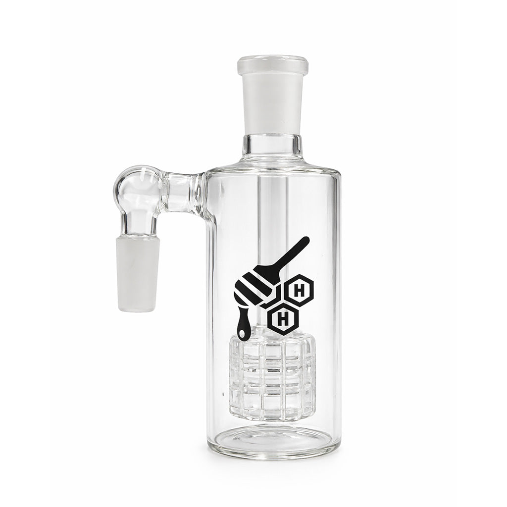HONEYBEE HERB MATRIX PERC GLASS CYLINDER ASH CATCHER - Discreet Smoker