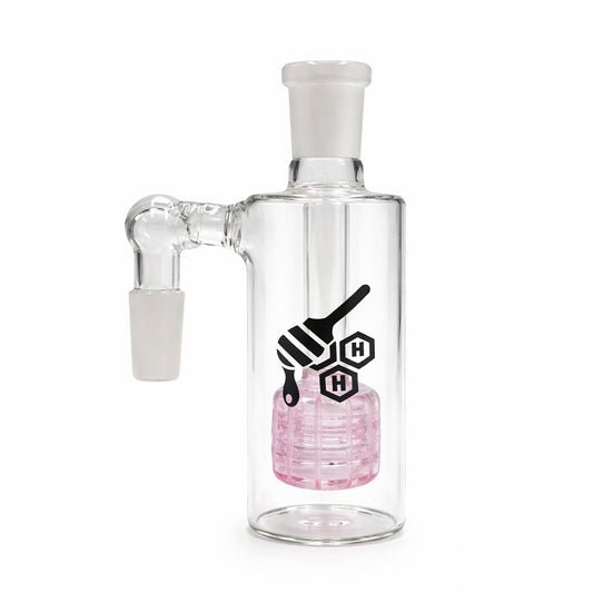 HONEYBEE HERB MATRIX PERC GLASS CYLINDER ASH CATCHER - Discreet Smoker