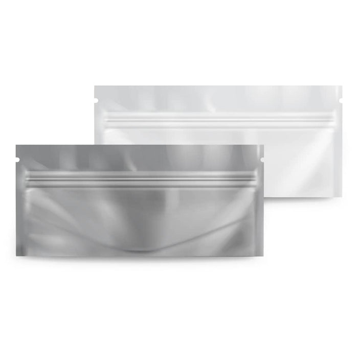 Loud Lock Pre Roll Mylar Smell Proof Vacuum Seal Bags - 1,000 Count, White/Clear