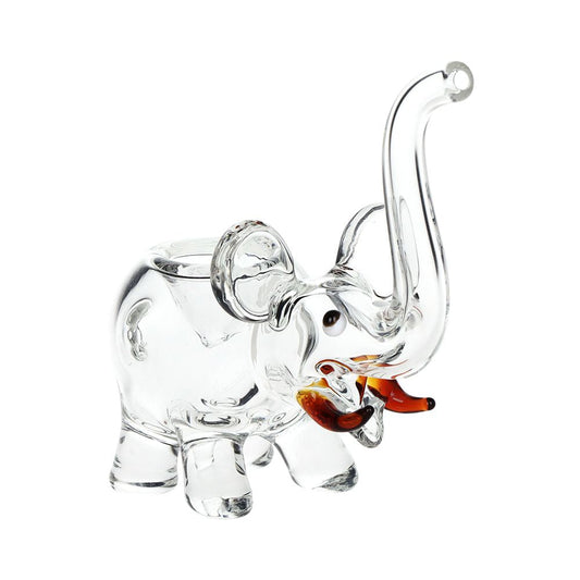 Pulsar Elephant Glass Hand Pipe - 4" - Discreet Smoker