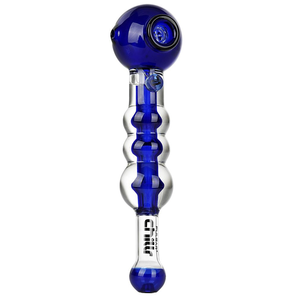 Pulsar Chillr Glycerin Glass Hand Pipe - 7.5" / Blue