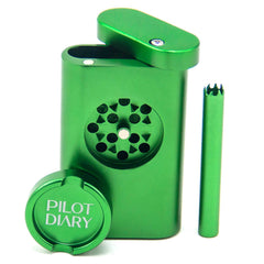 Dugout With Mini Grinder - Discreet Smoker