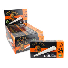 Zig Zag 1 ¼ Size Ultra Thin Pack of 24 Cones – 12ct Display