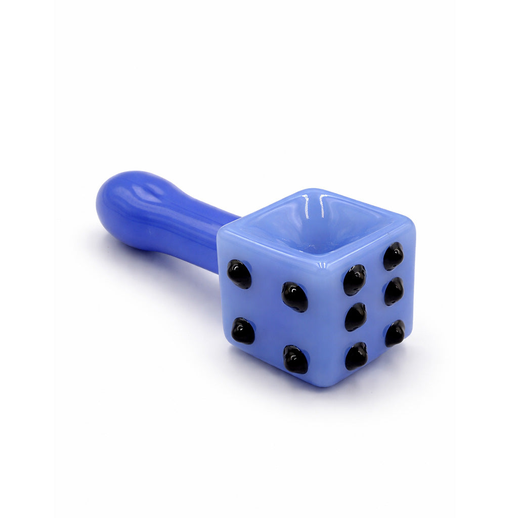 DICE DESIGN GLASS HAND PIPE - Discreet Smoker