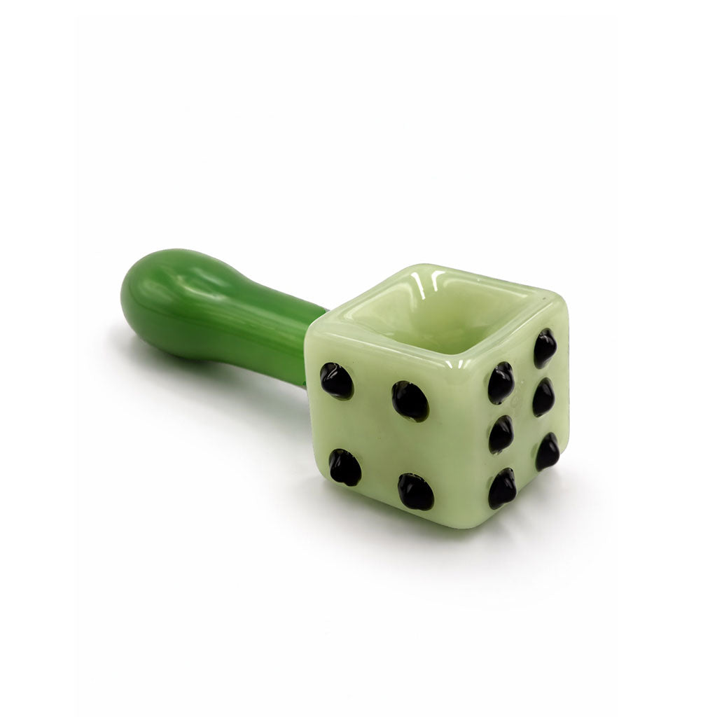 DICE DESIGN GLASS HAND PIPE - Discreet Smoker