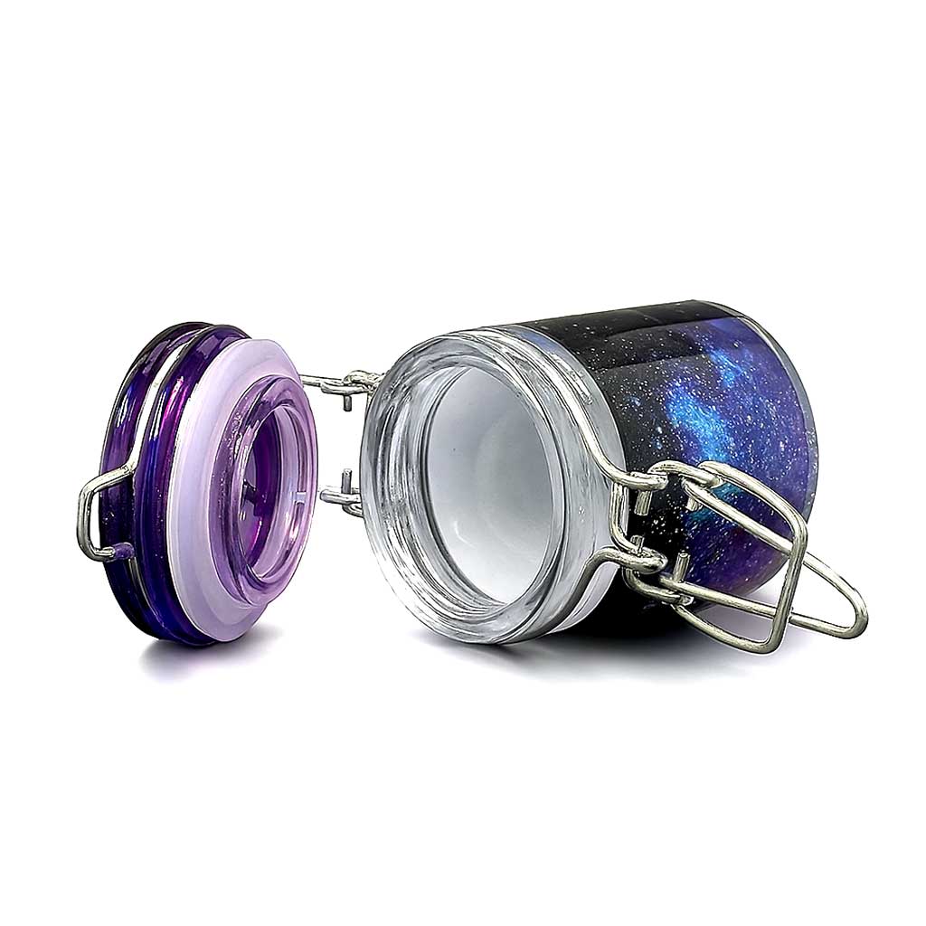 MINI SPACED THE FUCK OUT STORAGE JAR WITH CLAMPING LID - Discreet Smoker
