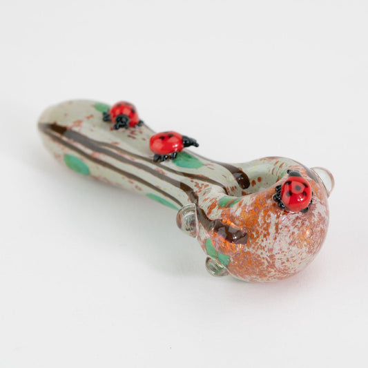 Empire Glassworks Lady Bug Mini Spoon Pipe - Discreet Smoker