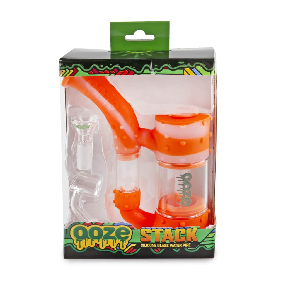 Ooze Stack Pipe Silicone Bubbler - Discreet Smoker