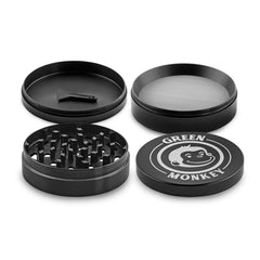 Green Monkey Grinder - Capuchin 4pc - 75mm - Discreet Smoker