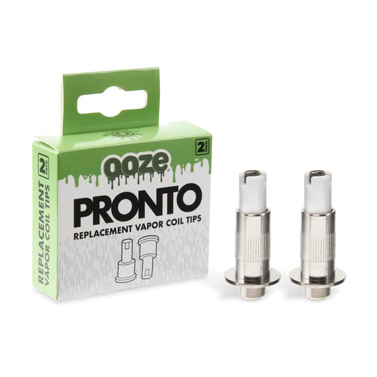 Ooze Pronto Electronic Concentrate Device 2-Pack Replacement Vapor Coil Tips - Discreet Smoker