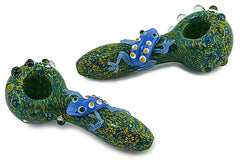 Colorful Frog Glass Pipe - Discreet Smoker