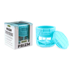 Ooze Prizm Silicone-Wrapped Glass Stash Jar - Discreet Smoker