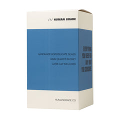 Human Grade 7.5" Recycler 45 (Triple Marble) Glass Dab Rig - Discreet Smoker