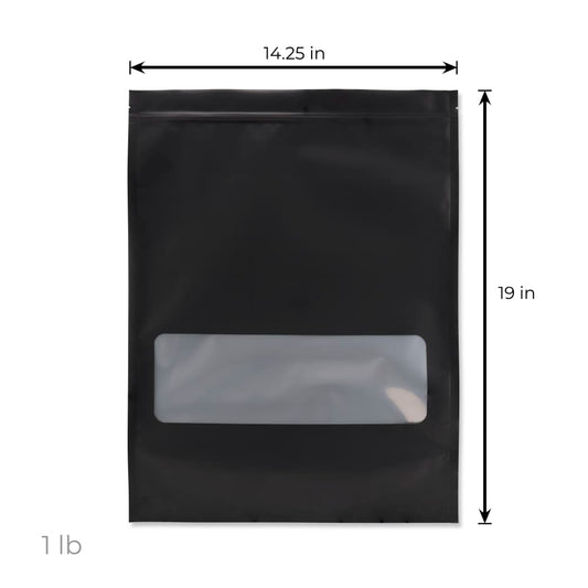 Loud Lock 1 Pound Mylar Smell Proof Vacuum Seal Bags – 100ct - Discreet Smoker