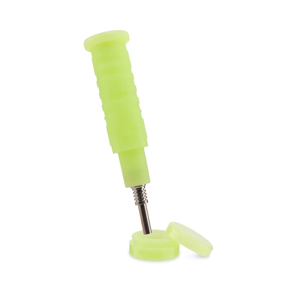 Ooze Blaster Silicone Glass 4-in-1 Hybrid Water Pipe and Dab Straw