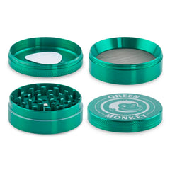 Green Monkey Grinder - Capuchin 4pc - 63mm - Discreet Smoker