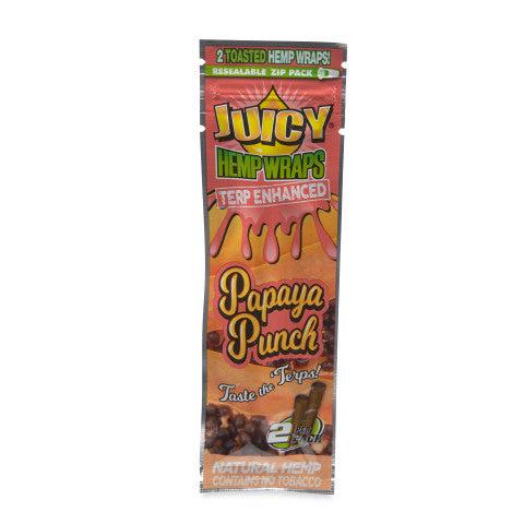 Juicy Jays Terp Enhanced Hemp Wraps 2pk Pouch 25ct POP Display - Discreet Smoker