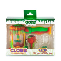Ooze Clobb Silicone Water Pipe and Dab Straw - Discreet Smoker