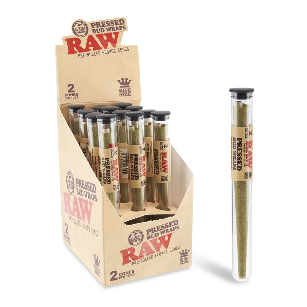 King Size Raw Pressed Bud Cones 12ct – King Size 2pk Tubes - Discreet Smoker