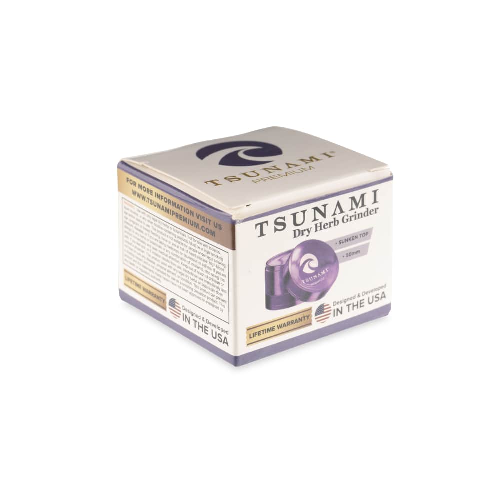 Tsunami Sunken Top 50mm 4-Piece Grinder - Discreet Smoker