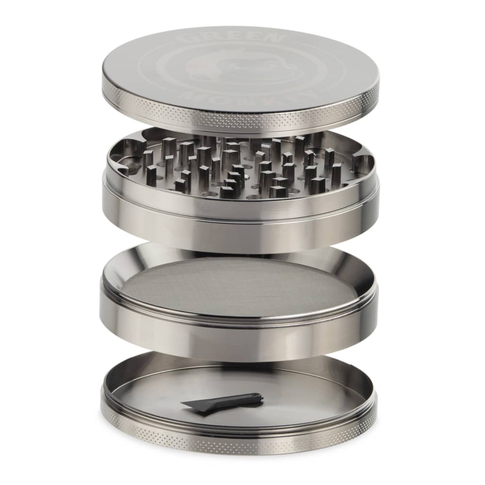 Green Monkey Grinder - Capuchin 4pc - 100mm - Discreet Smoker