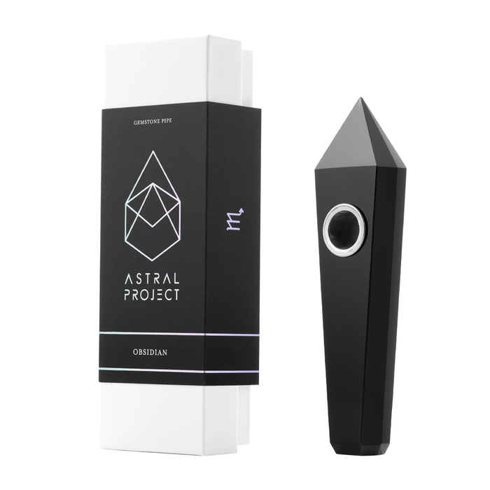 Gemstone Pipe, Obsidian