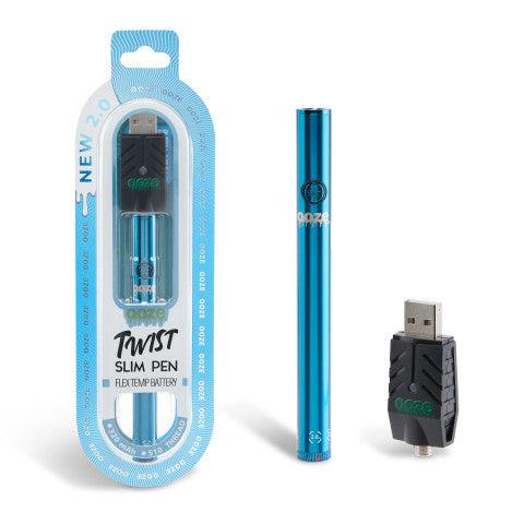 Ooze Twist Slim Pen 2.0 510 Thread Vaporizer Battery - Discreet Smoker