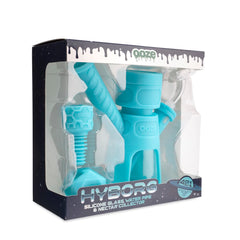 Ooze Hyborg Silicone Glass 4-in-1 Hybrid Water Pipe and Nectar Collector - Discreet Smoker