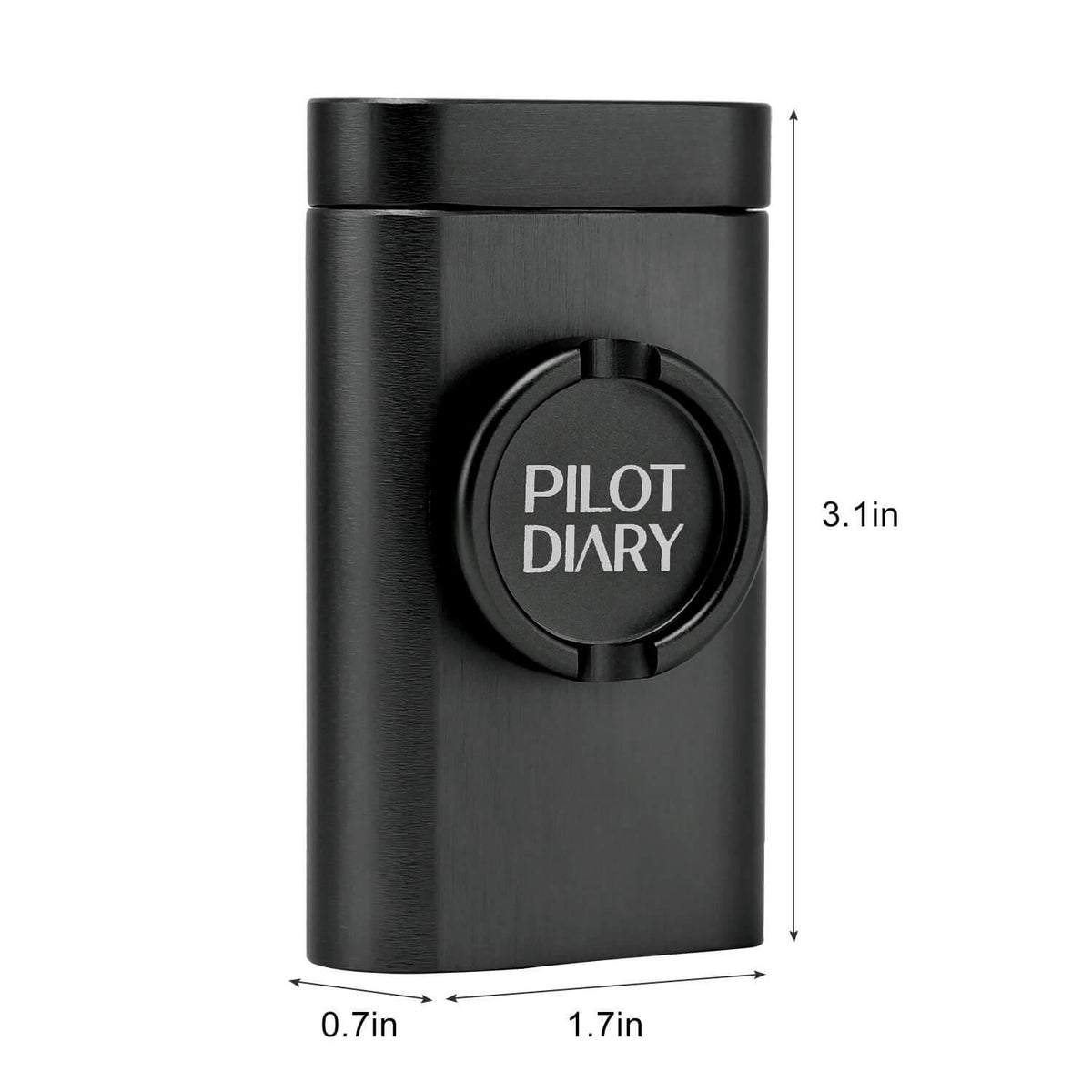 One Hitter Dugout With Grinder - Discreet Smoker