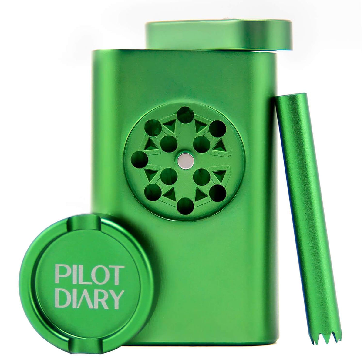 Dugout With Mini Grinder - Discreet Smoker