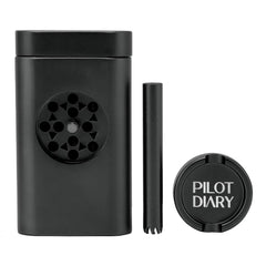 One Hitter Dugout With Grinder - Discreet Smoker