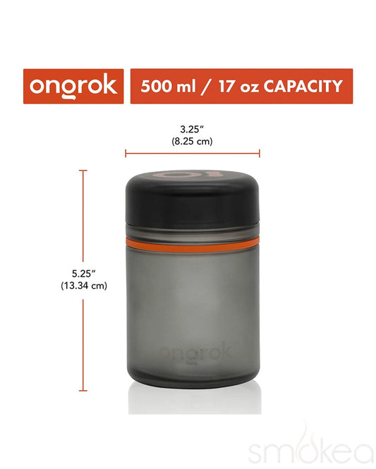 ONGROK 500ml Glass Storage Jars (2-Pack) - Discreet Smoker