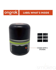 ONGROK 80ml Glass Storage Jars (6-Pack) - Discreet Smoker
