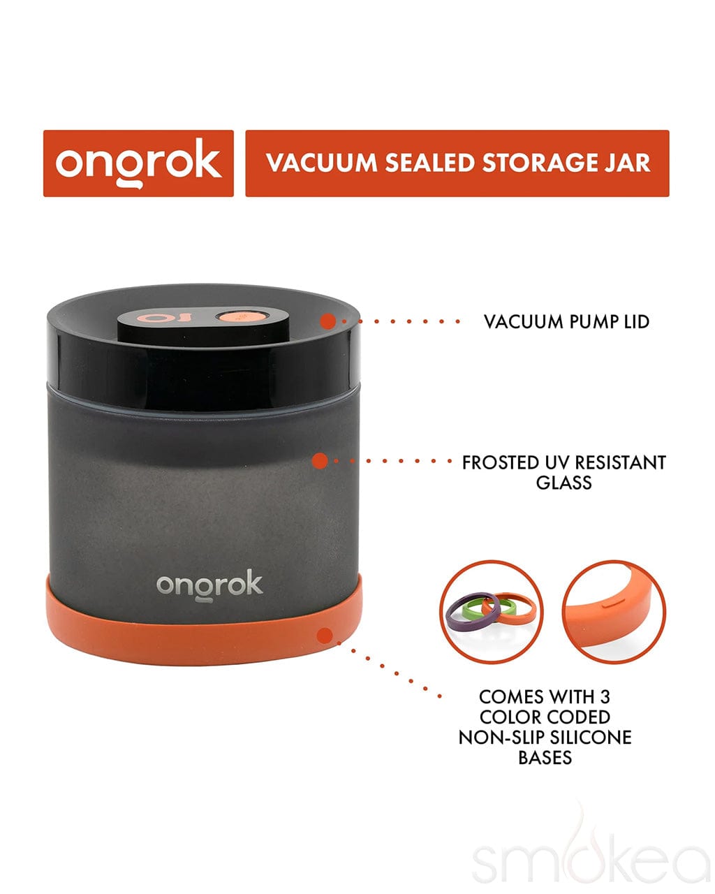 ONGROK Vacuum Pump Storage Jar - Discreet Smoker