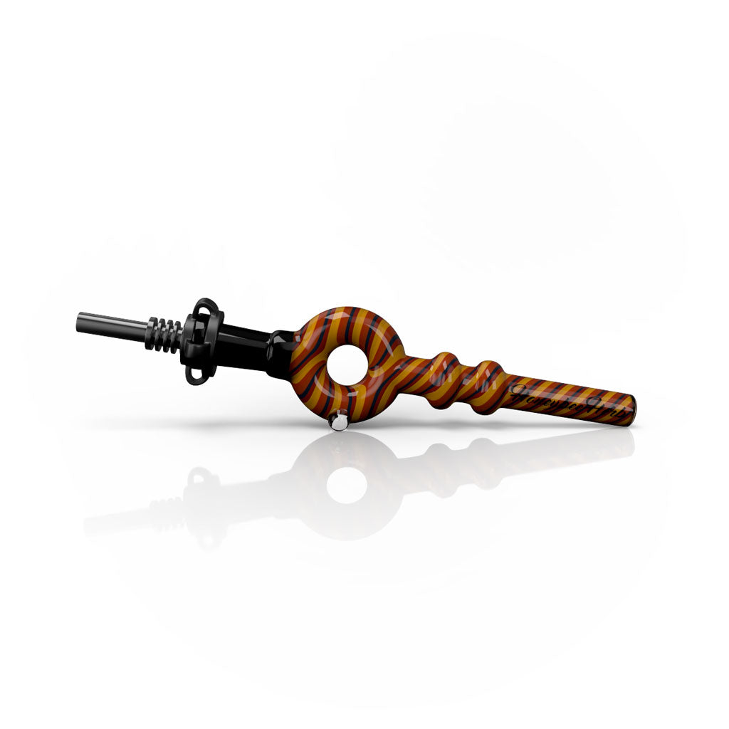 DONUT SWIRL STRIPPED NECTAR COLLECTOR - Discreet Smoker
