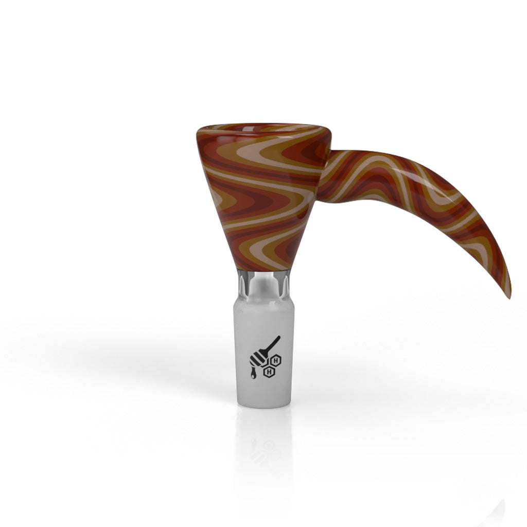 MARTINI FIRE WIG WAG WITH HORN PULL BONG BOWL - Discreet Smoker
