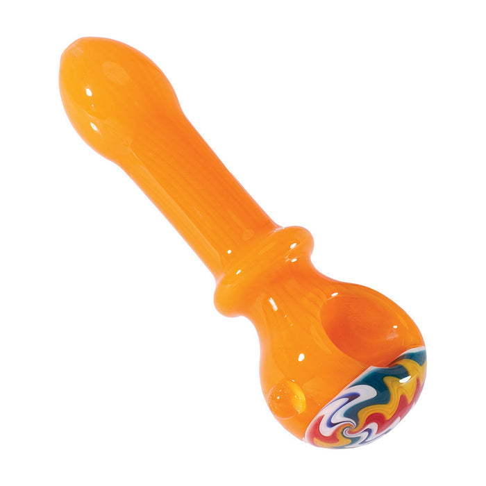 WIG WAG SPOON HAND PIPE, Orange