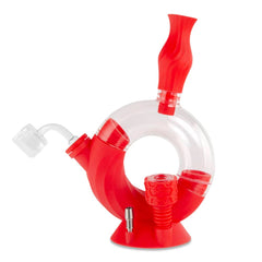 Ooze Ozone Silicone Water Pipe and Dab Straw - Discreet Smoker