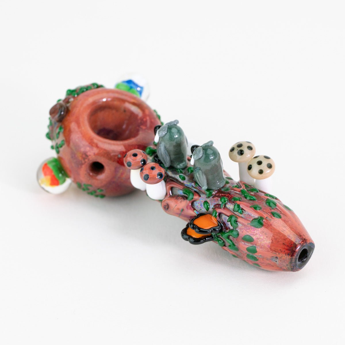 Empire Glassworks Hootie's Forest Small Spoon Pipe - Discreet Smoker