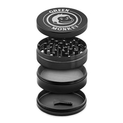 Green Monkey Grinder - Capuchin 4pc - 75mm - Discreet Smoker